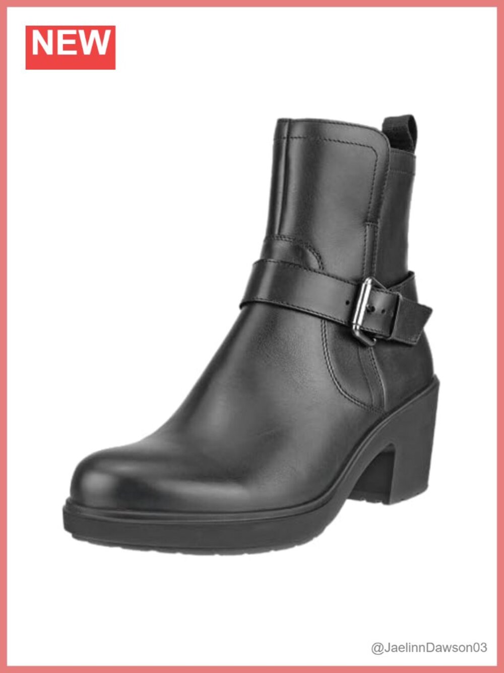 ECCO Zurich Buckle Waterproof Leather Ankle Bootie Women's